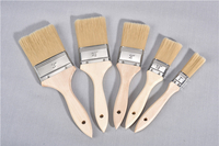 3 inch synthetische draad zonder verf tip staart houten handvat economische verfborstel